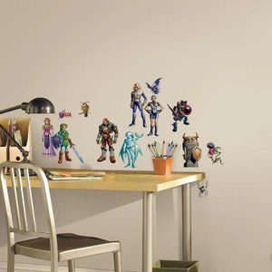 Legend Of Zelda Peel Stick Wall Decals Ocarina of Time Stickers Game Room Decor